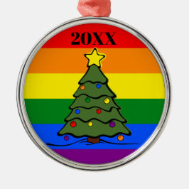 Weihnachtsbaum | Rainbow Ornament | Nachricht Aus Metall