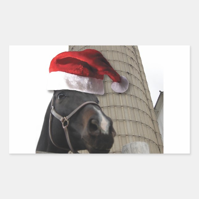 Weihnachtsbaum Rechteckiger Aufkleber (Vorderseite)