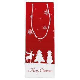 Weihnachtsbaum Reindeer Snowman Geschenktüte Für Weinflaschen