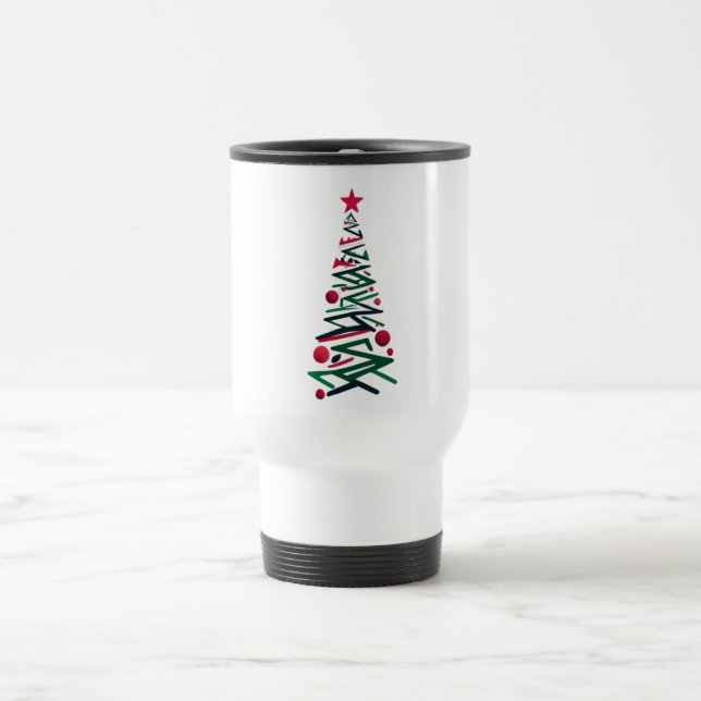 Weihnachtsbaum Reisebecher (Mittel)