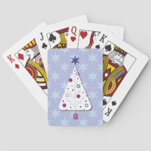 Weihnachtsbaum Retro-Kunst Urlaub Spielkarten