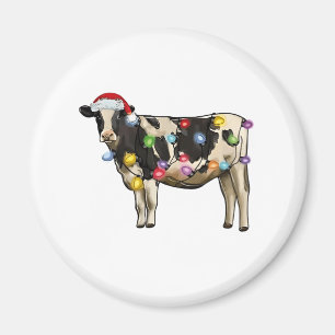 Weihnachtsbaum Rindvieh festlich Bauernhof Magnet