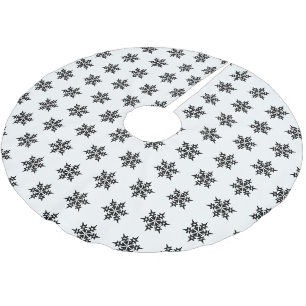 Weihnachtsbaum-Rock-Snowflakes Polyester Weihnachtsbaumdecke