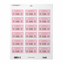 Weihnachtsbaum-Rücksendesiegel