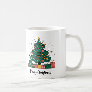 Weihnachtsbaum Saison Grüße Kaffeetasse