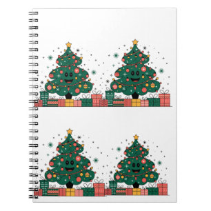 Weihnachtsbaum Saison Grüße Notizblock