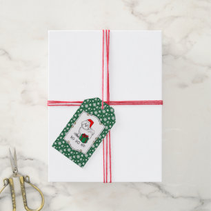 Weihnachtsbaum Santa Bichon Frise Hund Niedlich Geschenkanhänger