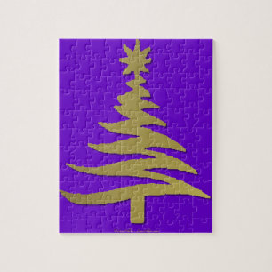 Weihnachtsbaum Schablone Gold