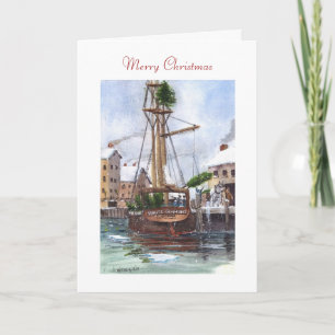 Weihnachtsbaum-Schiff Rouse Simmons Feiertagskarte