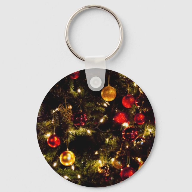 Weihnachtsbaum Schlüsselanhänger (Vorderseite)
