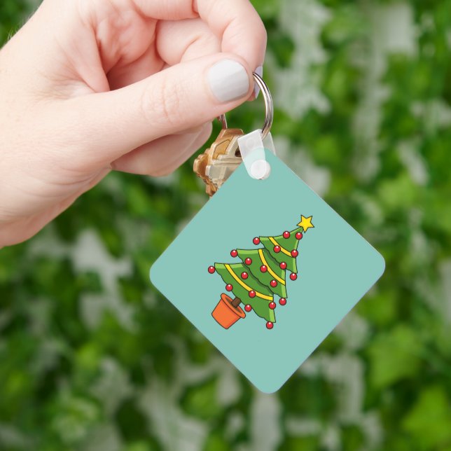 Weihnachtsbaum Schlüsselanhänger (Hand)