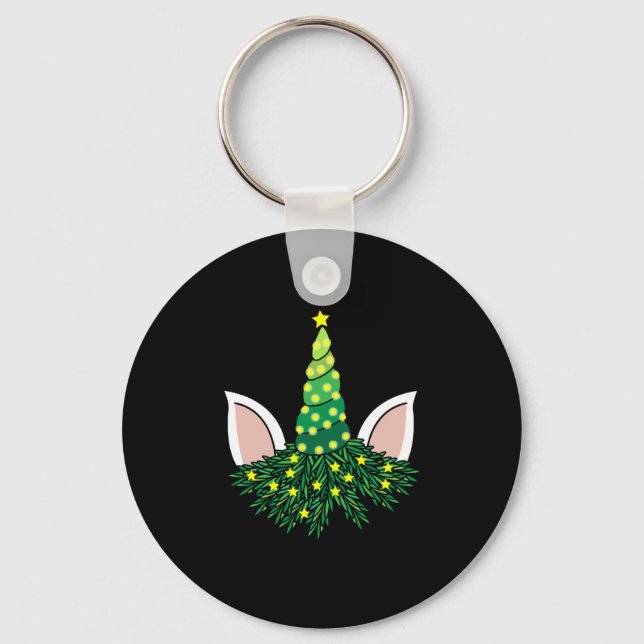 Weihnachtsbaum Schlüsselanhänger (Vorderseite)