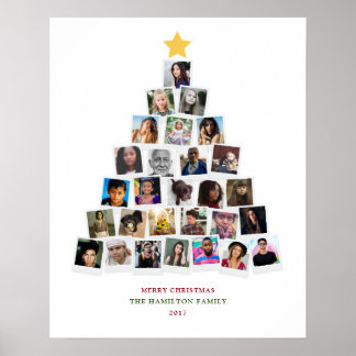 Weihnachtsbaum-Schnappschuss-Kunst Poster