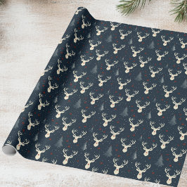 Weihnachtsbaum, Schneeflocke Geschenkpapier