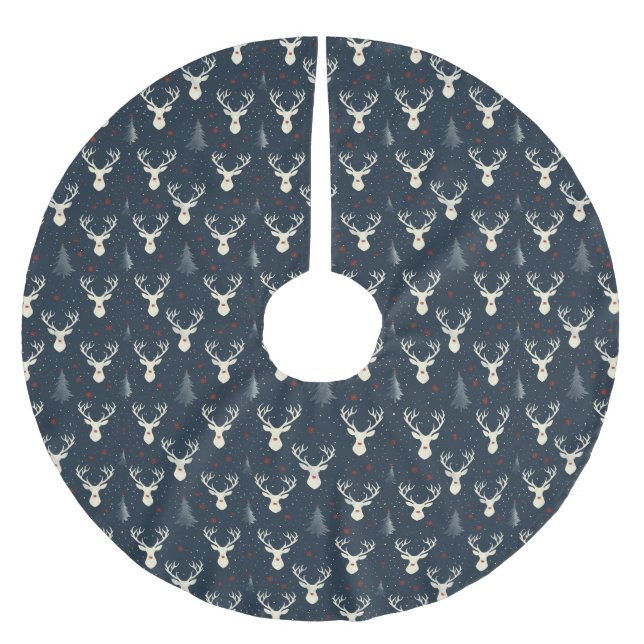 Weihnachtsbaum, Schneeflocke Polyester Weihnachtsbaumdecke (Vorderseite)