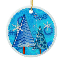 Weihnachtsbaum & Schneeflocken