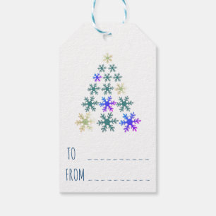Weihnachtsbaum Schneeflocken Urlaub Geschenkanhänger