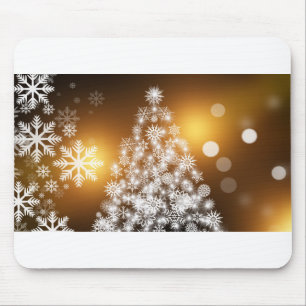 Weihnachtsbaum Schneeflocken Weihnachtskarte Weihn Mousepad