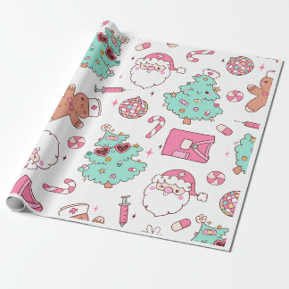 Weihnachtsbaum Schneemann Weihnachtsfeier I Geschenkpapier