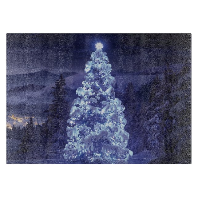 Weihnachtsbaum Schneidebrett (Vorderseite)