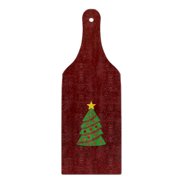 Weihnachtsbaum Schneidebrett (Vorderseite)