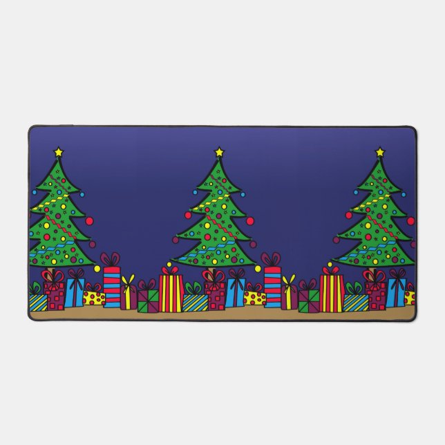 Weihnachtsbaum Schreibtischunterlage (Vorderseite)