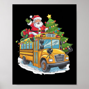 Weihnachtsbaum-Schulbus-Fahrer-Kostüm für Erwachse Poster