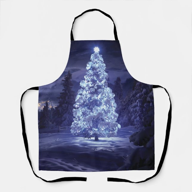 Weihnachtsbaum Schürze (Vorderseite)