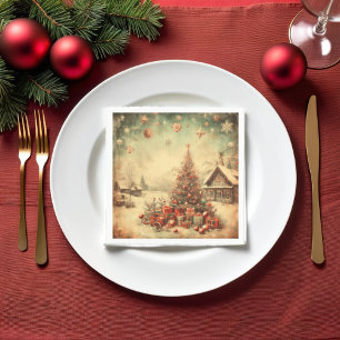 Weihnachtsbaum Serviette