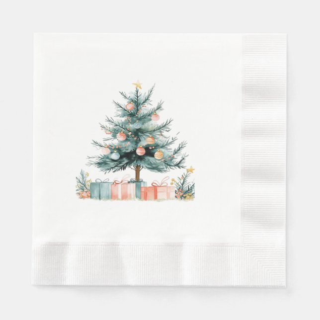 Weihnachtsbaum Serviette (Vorderseite)