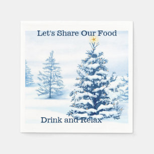 Weihnachtsbaum Serviette