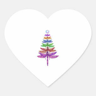Weihnachtsbaum Shirt Insekt Lover Xmas C Herz-Aufkleber