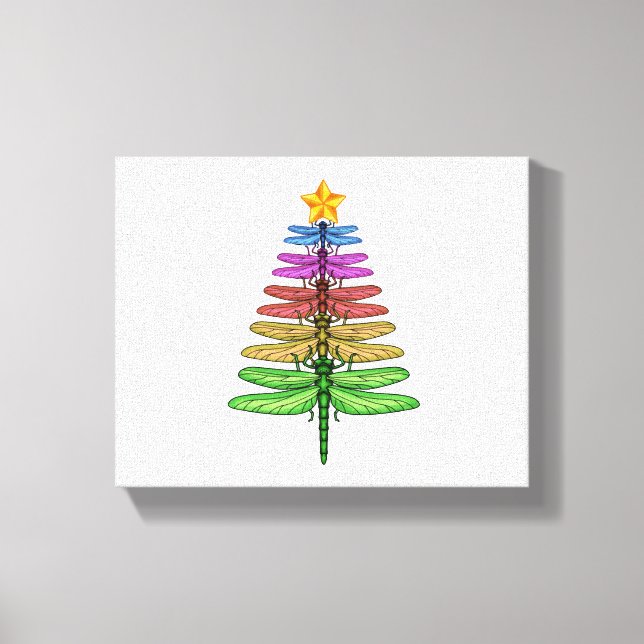 Weihnachtsbaum Shirt Insekt Lover Xmas C Leinwanddruck (Vorderseite)