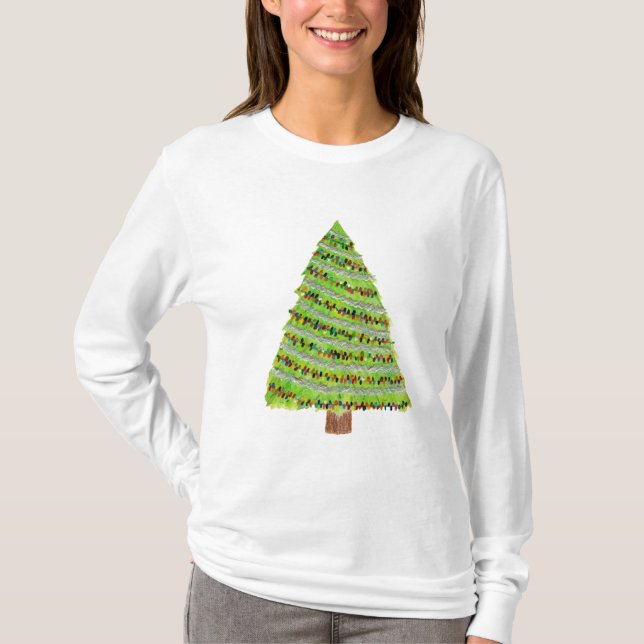 Weihnachtsbaum-Shirt T-Shirt (Vorderseite)