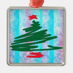 Weihnachtsbaum Silbernes Ornament