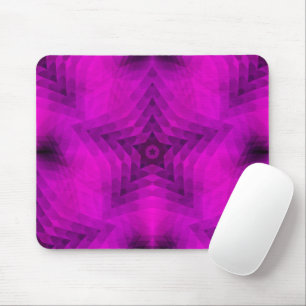 Weihnachtsbaum-Silhouette & Lila Star-Ausflug Mousepad