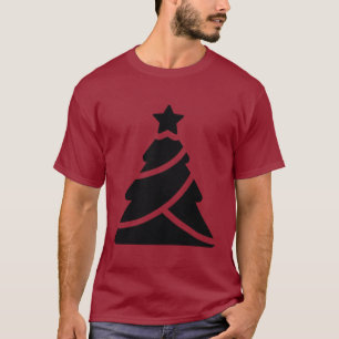 Weihnachtsbaum-Silhouette T-Shirt