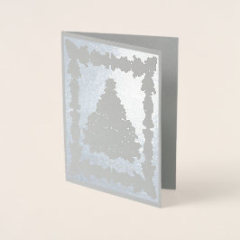 Weihnachtsbaum Silver Foil Card Folienkarte