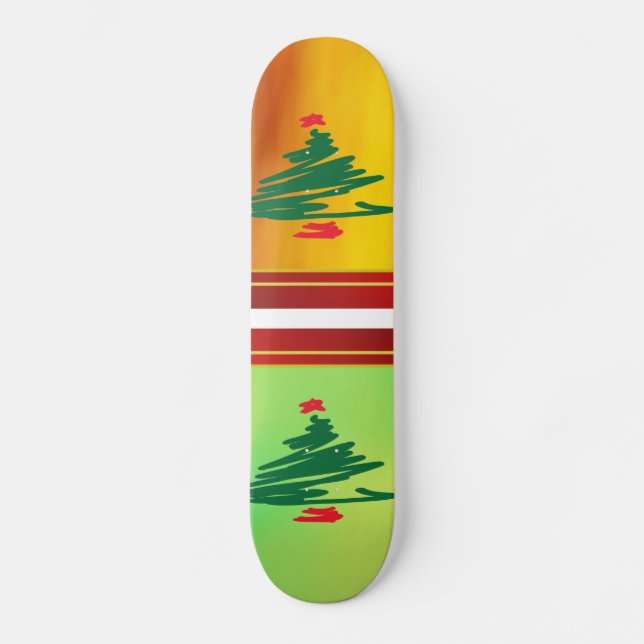Weihnachtsbaum-Skateboard Skateboard (Vorderseite)