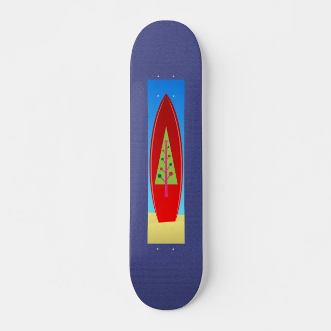 Weihnachtsbaum-Skateboard Skateboard (Vorne)