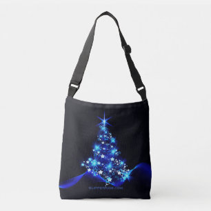 Weihnachtsbaum SlipperyJoe strahlt blau s Tragetaschen Mit Langen Trägern