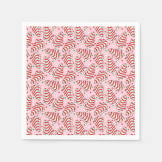 Weihnachtsbaum-Snack-Cake-Papierplatten Serviette