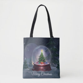 Weihnachtsbaum Snow Globe Tasche