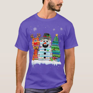 Weihnachtsbaum Snowman Rentier T-Shirt Lib