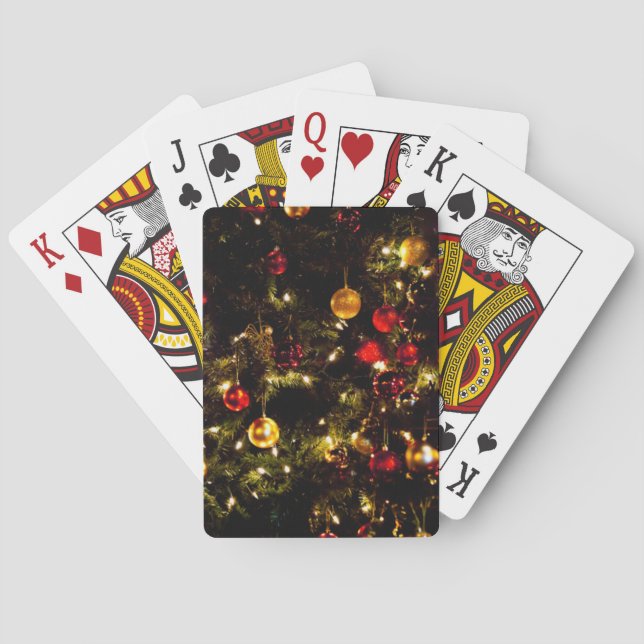 Weihnachtsbaum Spielkarten (Rückseite)