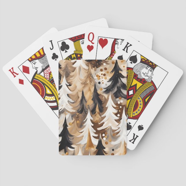Weihnachtsbaum Spielkarten | Feiertagskarten (Rückseite)
