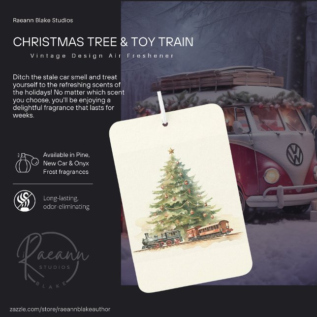Weihnachtsbaum & Spielzeugzug Air Freshener Autolufterfrischer (Von Creator hochgeladen)