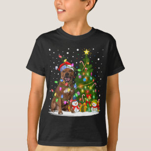 Weihnachtsbaum Staffordshire Bull Terrier Dog T-Shirt