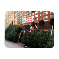 Weihnachtsbaum Stand Upper West Side New York City