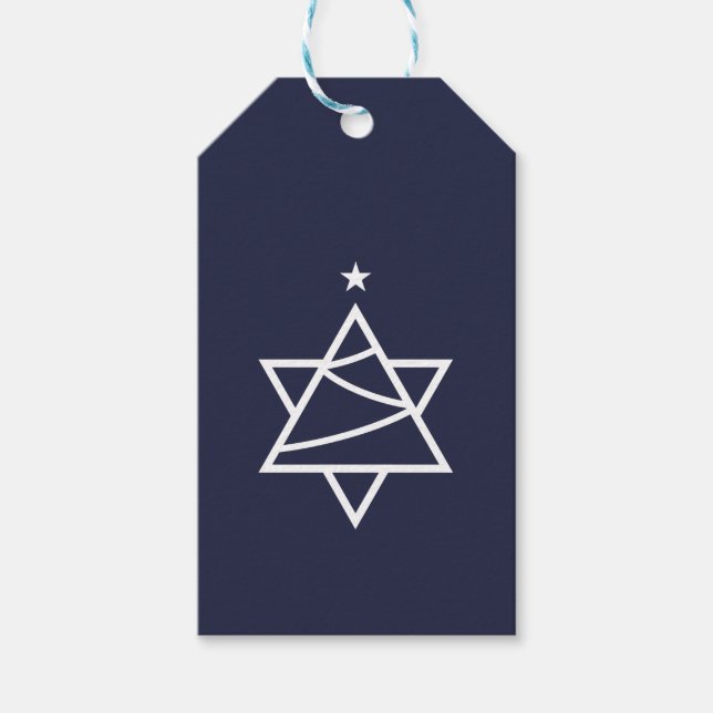 Weihnachtsbaum-Star von David Geschenkanhänger (Vorderseite)
